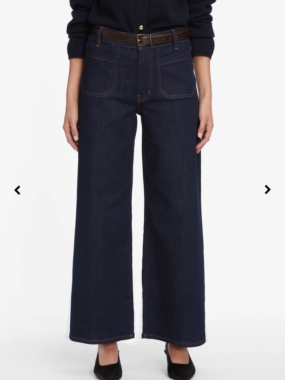 FRAME Le Pixie Slim Palazzo High Rise Wide Leg Jeans Size 25 NWT